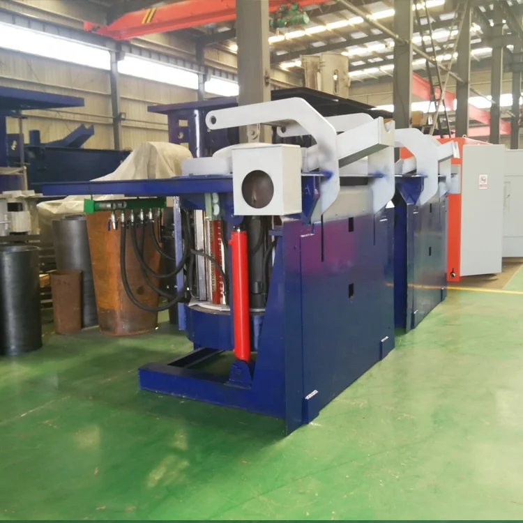 SCR Medium Frequency Power Melting Steel Scrap 15 Ton Induction Furnace