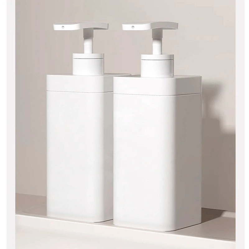 500ml 720ml HDPE Plastic Body Wash Bottle Visible Liquid Level Line Shampoo Bottle Cosmetic Emulsion Packaging Container