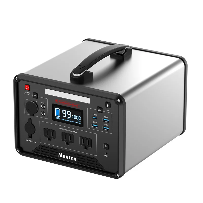 Multifunctional 1000w Portable Power Station Emergency Power Supply