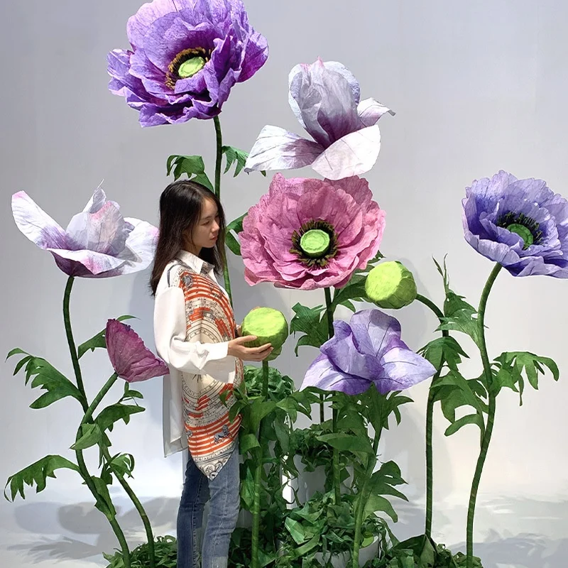 Fiori Giganti Artificiali 67'' (170 Cm) | Decorazioni Grandi Per Matrimoni E Compleanni | Steli Flessibili | Senza Manutenzione