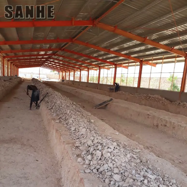 30000 Birds Sanhe Steel Structure Farmhouse Chicken House with Cooling System for Large Scale Poultry Farm Building