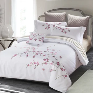 KOSMOS Bedding Embroidery Home Wholesale Microfiber Comforter Set