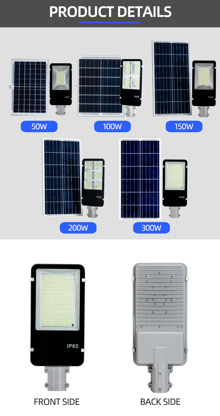 6v/35w ip65 Led Solar Street Light With Battery Backup