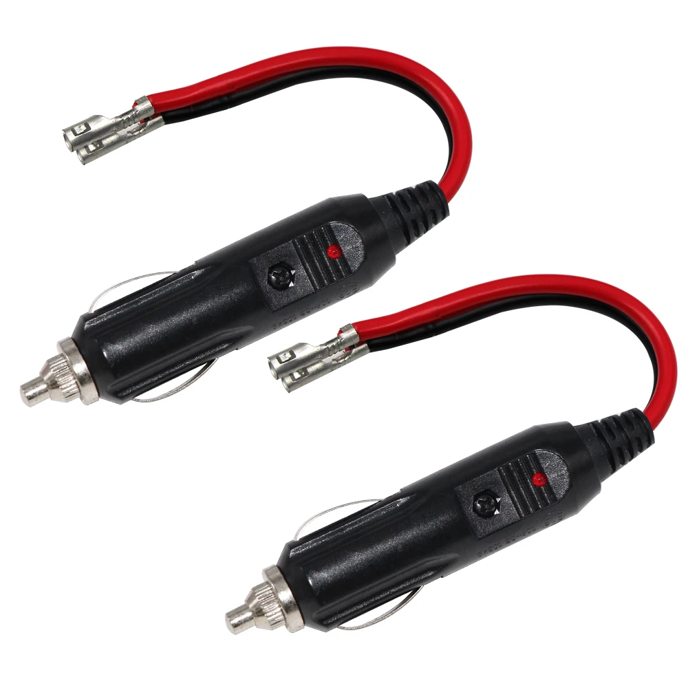 Adattatore Accendisigari Auto Maschio-Femmina 12V-24V Con Cavo 1,5 M – Interruttore, Led Rosso E Fusibile 10A – Per Pompa Aria, Inverter, Frigorifero