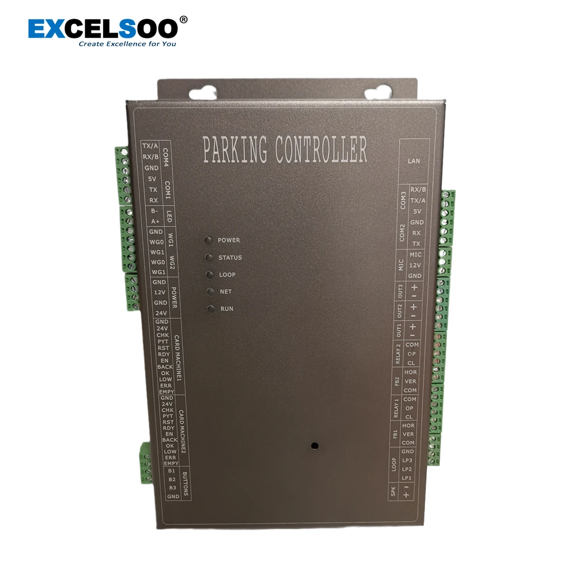 Smart parking controller for RFID Card QR code ticket parking management system and LPR parking controller
