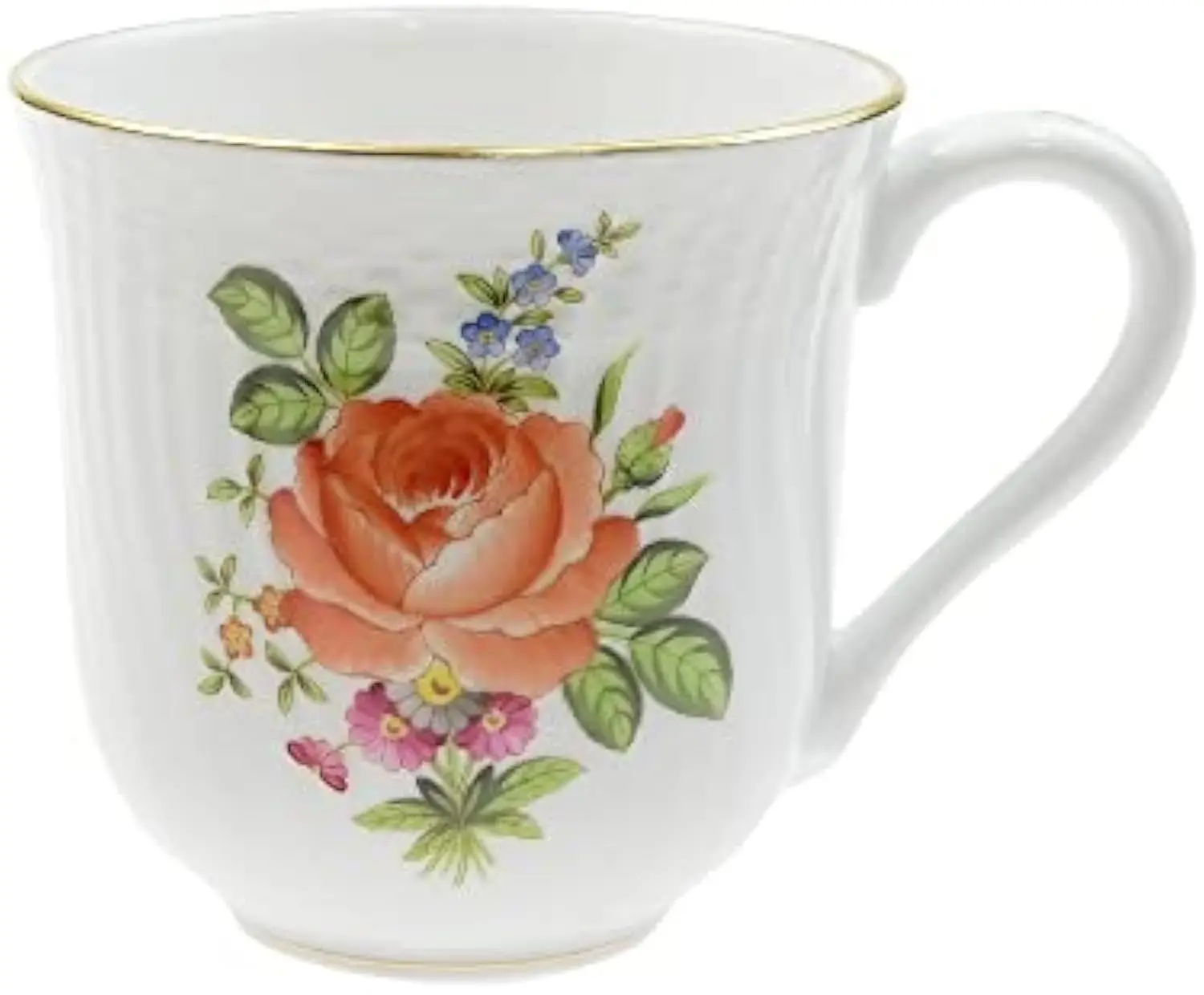 Customizable rose bouquet mug, for girlfriend, for mother, microwave and dishwasher safe, factory direct sales