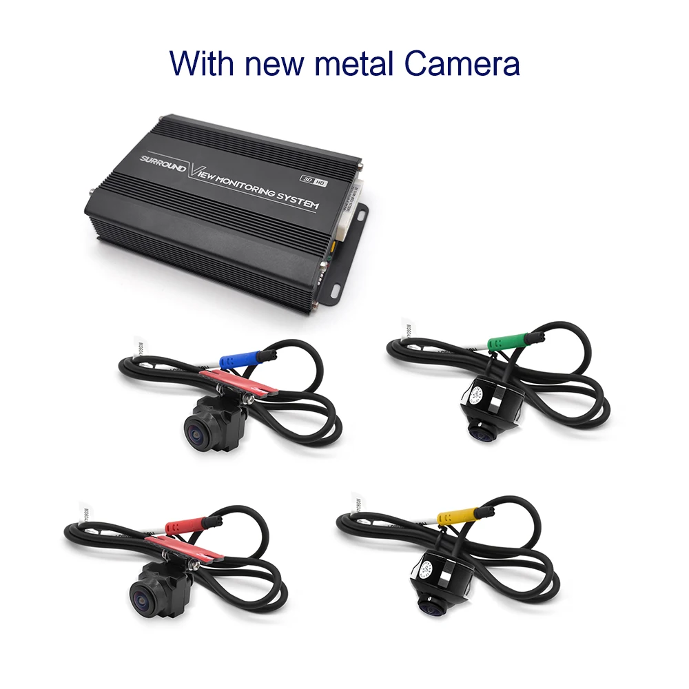 Universal 3D 360 Surround View System with 4 Car Camera Full HD