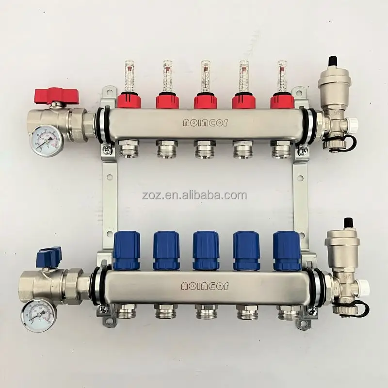 Underfloor Heating Manifold,5 Port Manifolds For Floor Heating Systems ...