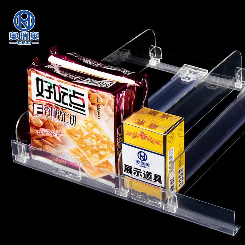 cigarette shelf pusher Adjustable Shelf Pusher System Tray Supermarket Cigarette Pusher Retail  Product Pusher with Spring for Smoke Shop