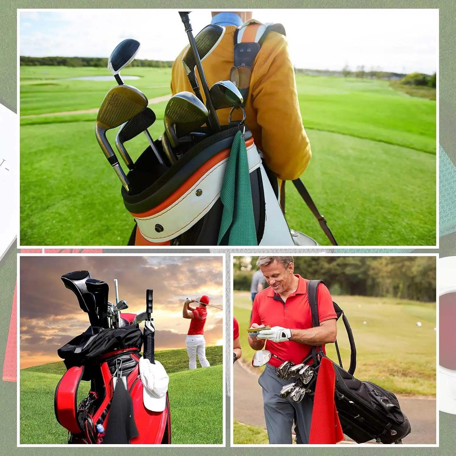 Personalized Logo Microfiber Golf Towel Quick Dry Tri-fold Waffle Pattern Printed Polyester Sport Towel for Travel Jacquard supplier