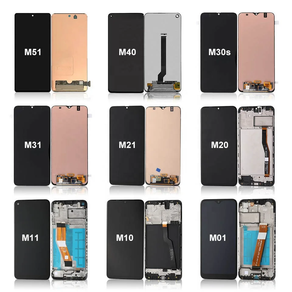 Elekworld Wholesale Lcds for Samsung Galaxy Display M01 M01s M02S M115 S315  M305 M10 M11 M20 M21 M30 M31S M50 M51 LCD Screen
