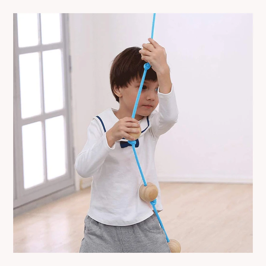 children climbing ball climbing rope tree swing with wooden