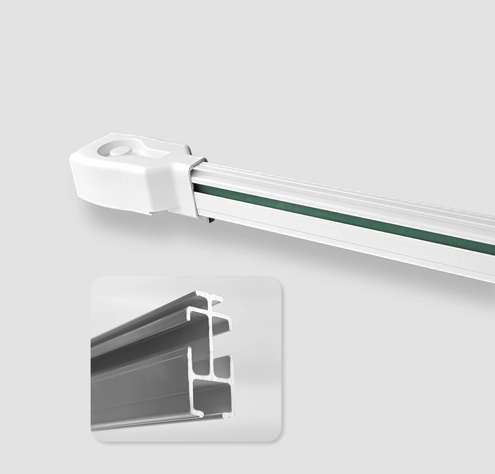 Electric Curtain Rails Wifi Remote Control Bending Curved Motorized Curtain Tracks for Bay Window