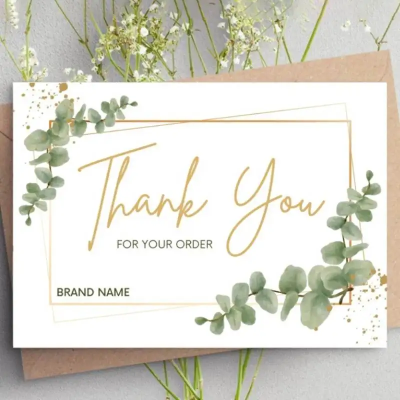 Экологичная двухсторонняя печать на заказ визитная карточка для вашей