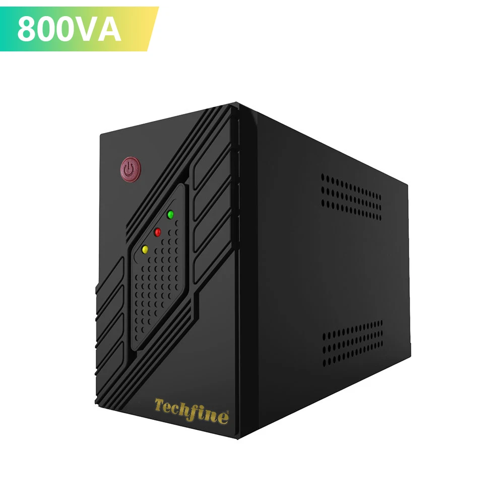 Techfine power factory direct supply UPS 800VA 480w for solar energy system offline ups