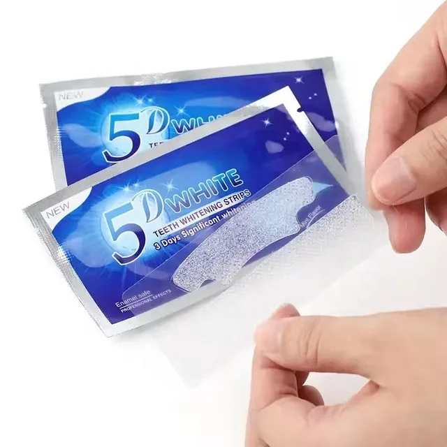 2024 New Design Whitening Strips Free Sample Testing Vegan Non Peroxide Instant teeth whitening Strips Natural