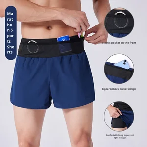 Summer Thin Running Tights with Waist Bag Quick-Dry Elastic Training Sports Tights Men's Basketball Gym