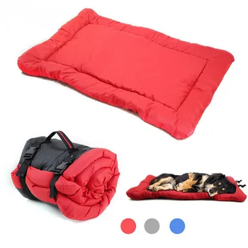 Lynpet Portable Waterproof Durable Handmade  Oxford Dog Bed Easily Roll Up Non-slip Outdoor Travel Pet Mat