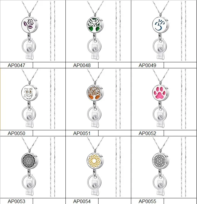 Новинка 2019, медальон из нержавеющей стали с эмалью и диффузором, ожерелье, значок, держатель, шнурки для женщин