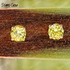 Studs-Yellow Sapphire