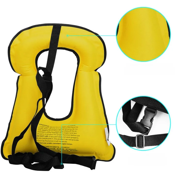 Hot Sale Customizable Adult Children Portable Inflatable Professional Large Buoyant Life Jacket
