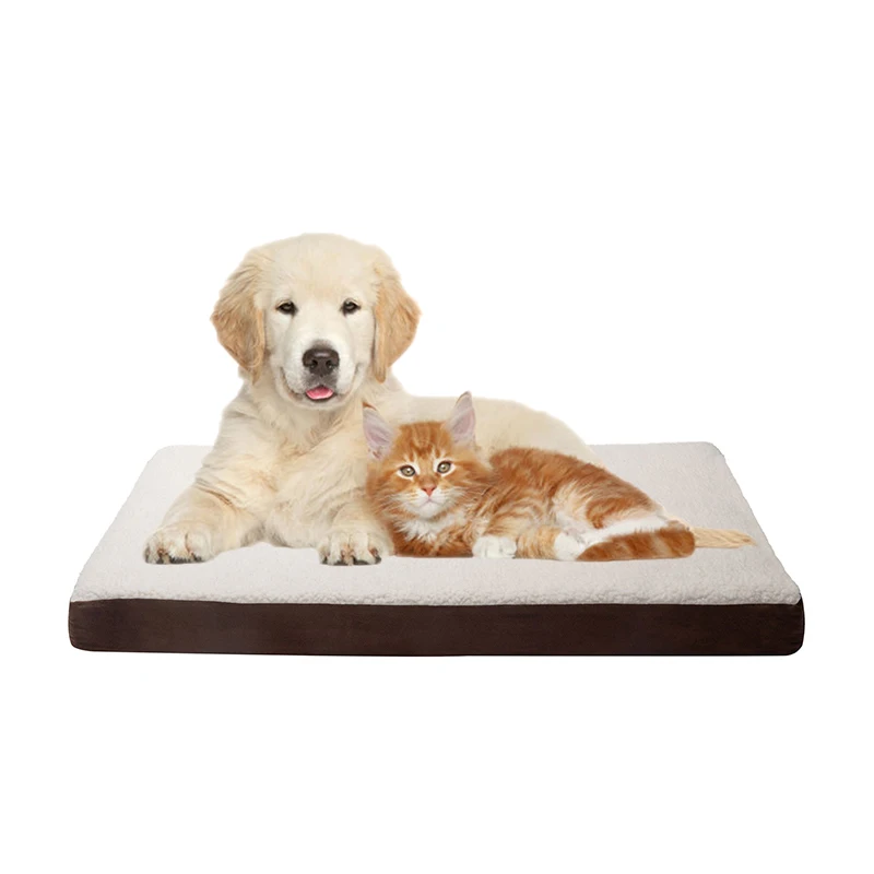 camas de perros comfortable breathable reversible orthopedic memory foam cat dog crate bed pet cushion