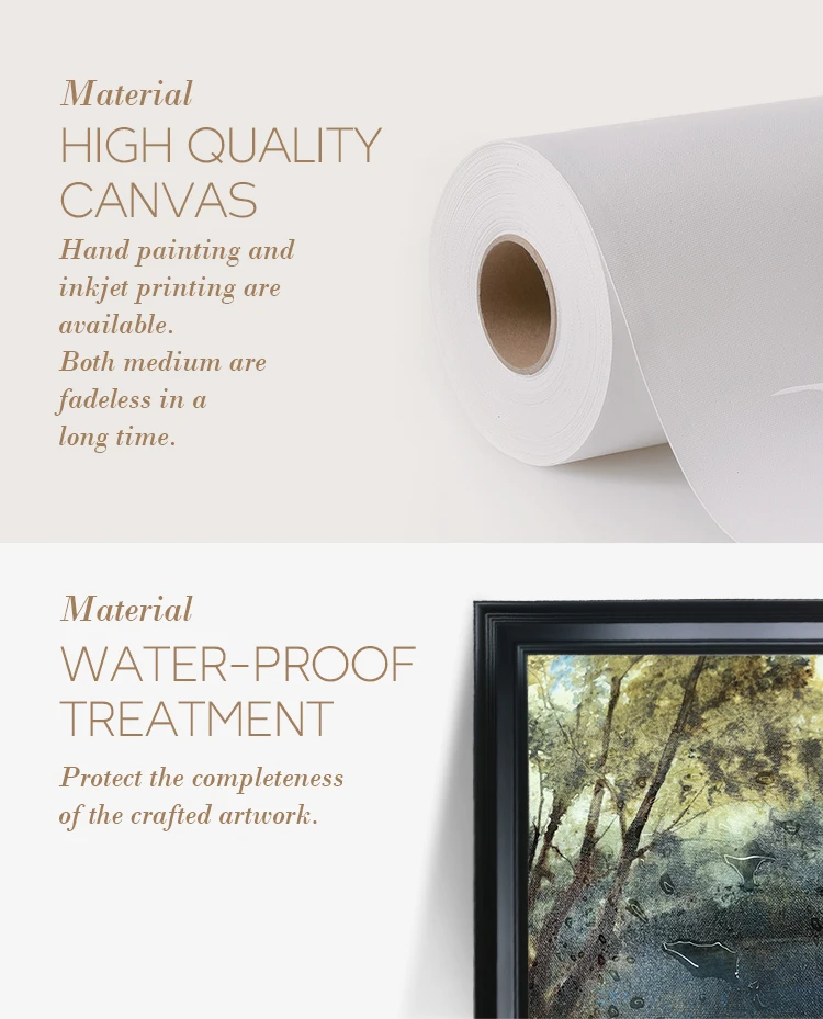 Orangefurn Mixed Material Wall Decor Oil Painting Art Canvas Hand Painted Oil Paintings With