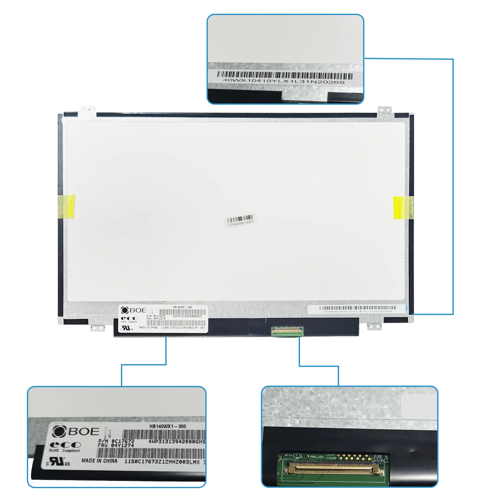 Lcd Screen Hb140wx1-300,Hb140wx1-300 