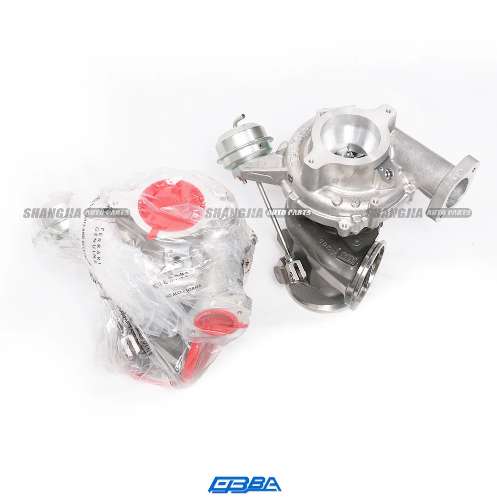 Turbocharger Berkualitas Tinggi dengan Bahan Asli dan Aluminium Berwarna Perak untuk Ferrari 488 F8 796483 796484