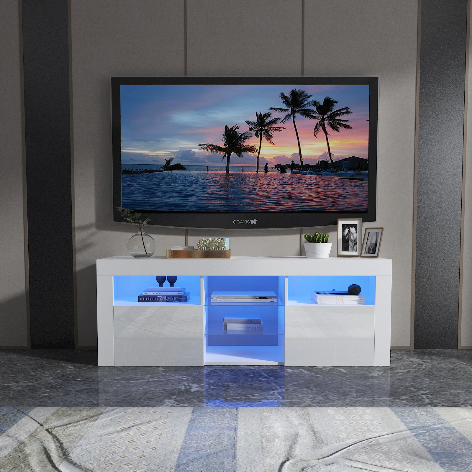 High Quality Modern Simple Easy Assemble With Led Light Tv Stands Buy
