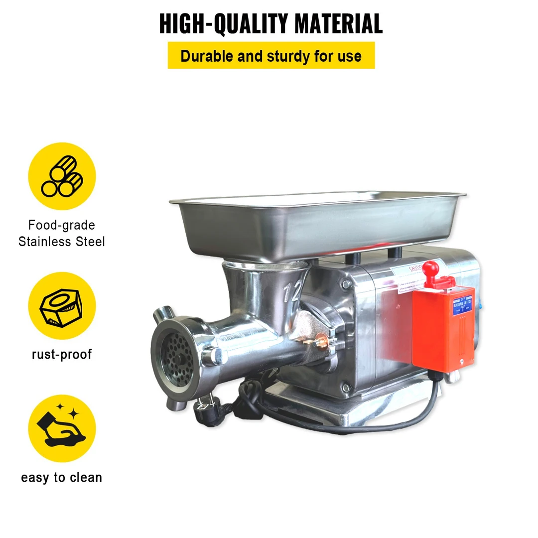product mh 337 12hp commercial electric meat grinder machine imported switch home  farm restaurant use new condition with 4 plates-8