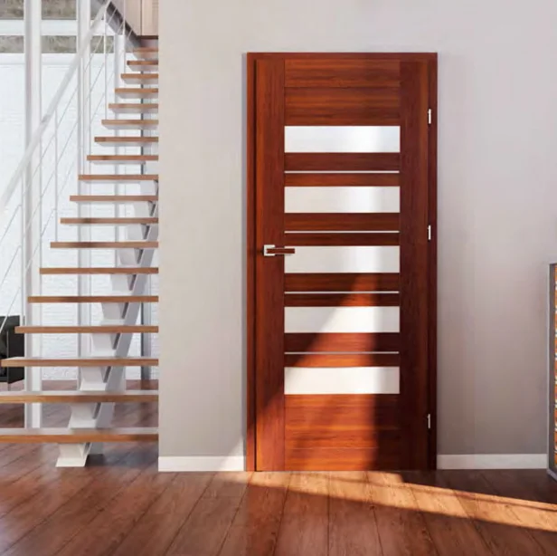 Mahogany Wood Veneer Interior Door With Clear Tempered Glass Buy Wood Veneer Interior Door Mahogany Veneer Interior Door Interior Door With Glass Product On Alibaba Com