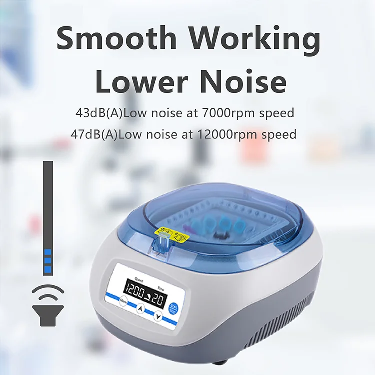 IKEME 7000 12000 RPM Laboratory Microcentrifuge Large Capacity Mini Centrifuge Swing Out Rotor Centrifugal Laboratory Centrifuge