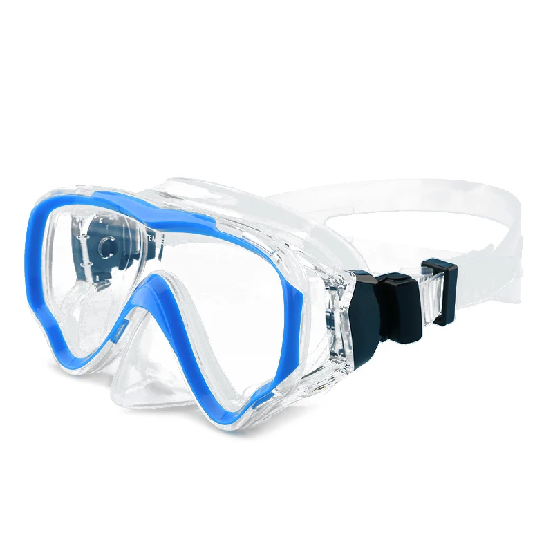 ALoma Professionell Snorkelutrustning Ultra Clear Lens med Wide View Dykglasögon Dykmask för Junior