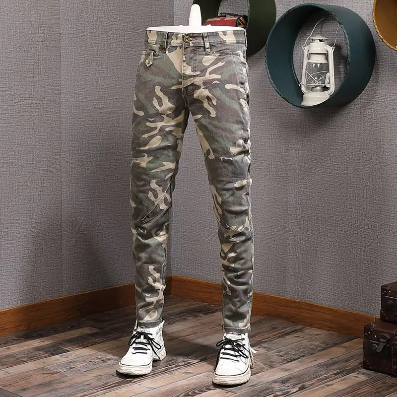 2023 New Men And Women Jeans Business Straight Sleeve Elastic Loose Retro Wash High End Men And