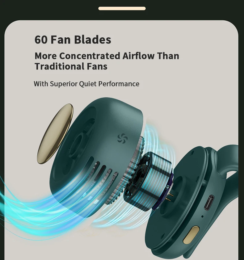 Mini Usb Portable Fan, 5 V, Battery - detail 10