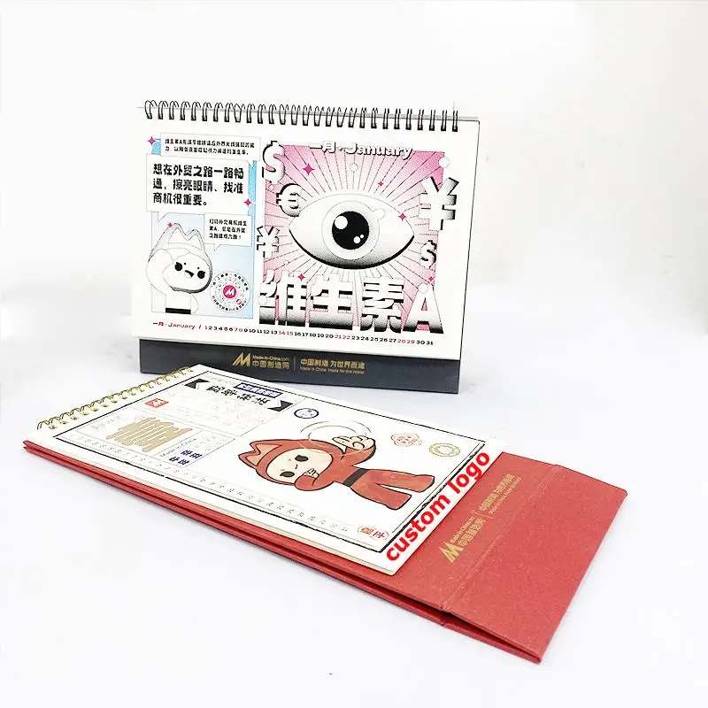 Персонализированные печатные календари корпоративный стол персонализированный календарь 2025 пользовательская книга Адвент