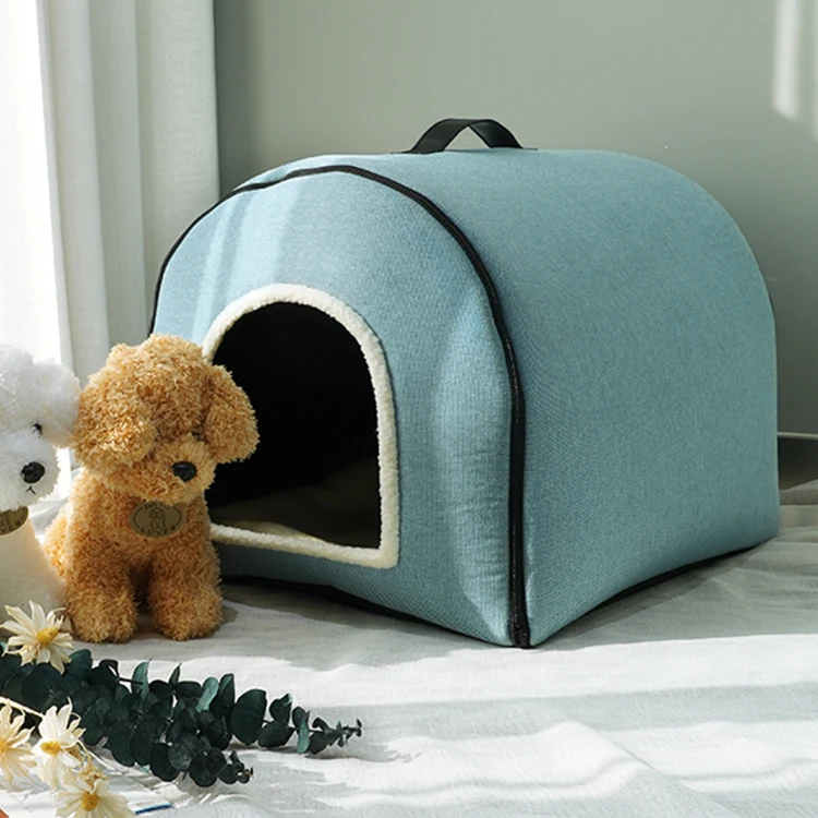Hot Sale Color Matching Pet Bed Anti-Slip Bottom Pet Nest Pp Cotton Pet Beds Waterloo