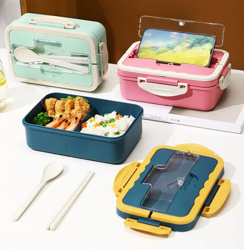 Hot Sales Lunchbox Modern American Style Bento Lunch Box For Kids Wheat ...