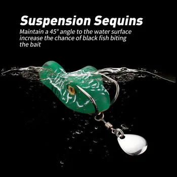 CHEERY 4cm 6.5g 5color New Thumb Mini Long-range Trumpet Heavy Grass Area Modified Frog Thunder Frog Fishing Lure – Lure – view 4