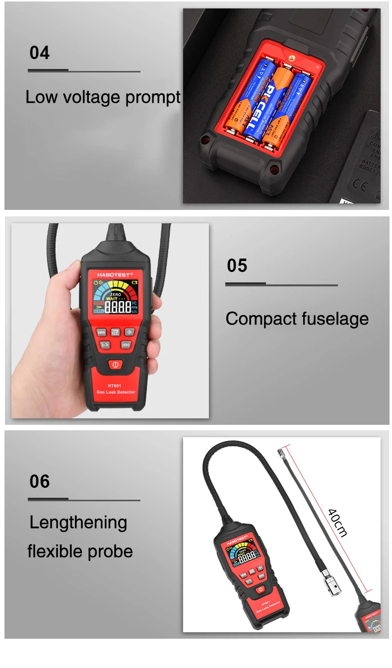 Ht601/ht601b Professional Accurate Measurement Habotest Ht601 Gas ...