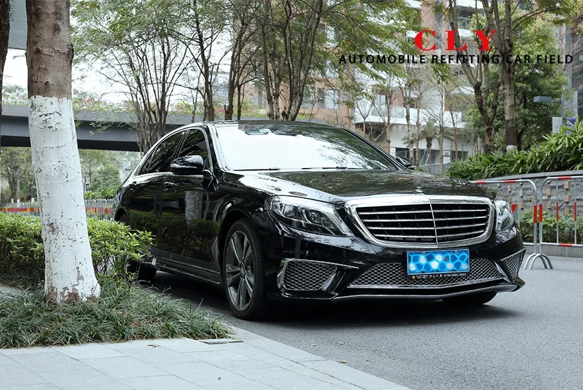 High Quality  for Benz S Class W222 Before LCI Modified to S65 Front Bumper Rear Bumper AMG Bodykit