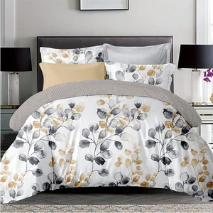 High Quality Light Soft Breathable 3pcs Pillow Case and Comforter Duvet Cover Sets Polyester Bedding Set