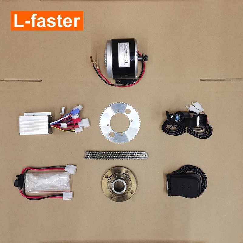 Coppia Regolatore 250W 24V + Acceleratore A Torsione Per Scooter Ebike E Go Kart Elettrico