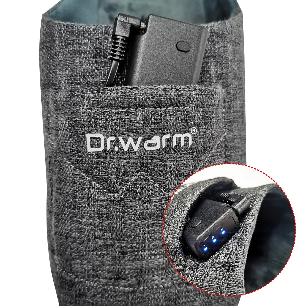 Winter Women Men Electric Battery Powered Foot Warmer Home Heated Slippers for Home