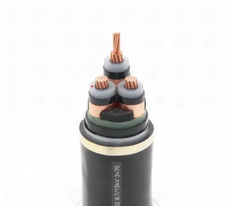 YJV32 8.7/15KV 50mm2 XLPE insulation PVC sheath copper conductor medium voltage power cable for electric energy distribution