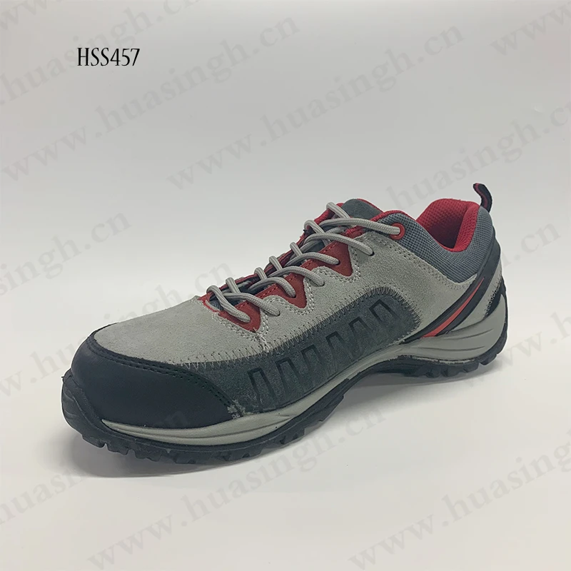 LXG,fiberglass Toe Insert Outdoor Travel Trekking Sport Shoes Grey Color Anti-shock PU/PU Outsole Sport Safety Shoes HSS457