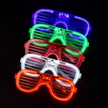 LED Glasses Light Up Glasses Shutter Shades Glow Sticks Glasses Led Party Sunglasses Neon Carnival Party Glow Toys