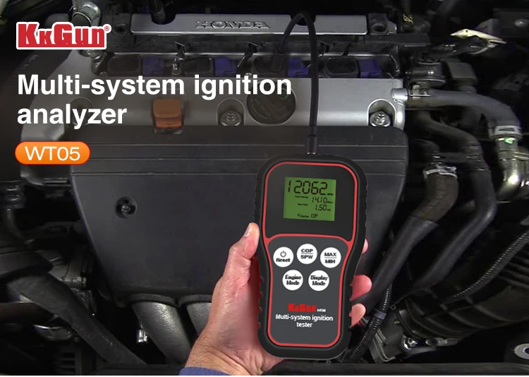 Obd2 Scanner Car Diagnostic Tool Auto Ignition Coil Tester and Fuel Injector Tester for Engine Gasoline Measurement AndDetection