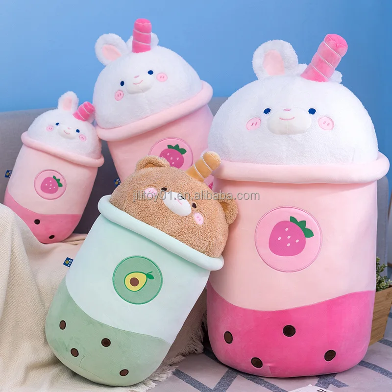 Bubble Boba Tea Plush Rabbit Plush Toys Dropshipping Custom Plush Bear